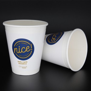 12 \\/ 16oz 두 배 소매는 Eco 친절한 컵 서류상 뜨겁고 찬 컵을 격리합니다